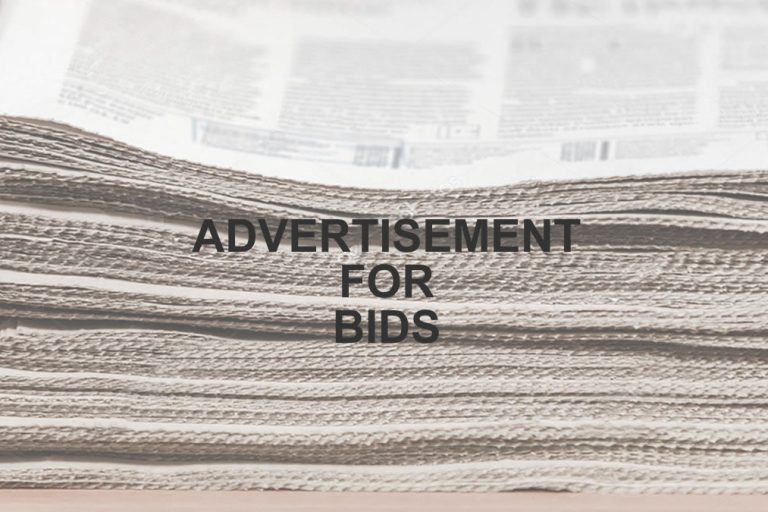 Advertisement For Bids Advertisement For Bids